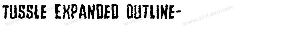 Tussle Expanded Outline字体转换